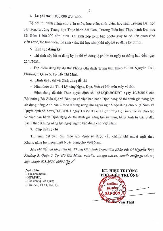 Khoa Giáo dục – Trường Đại học Sài Gòn