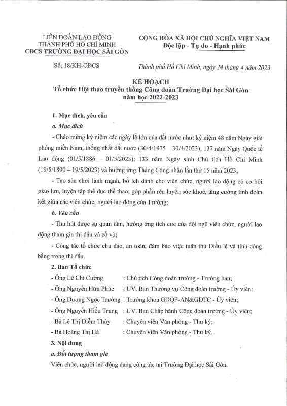 Khoa Giáo dục – Trường Đại học Sài Gòn
