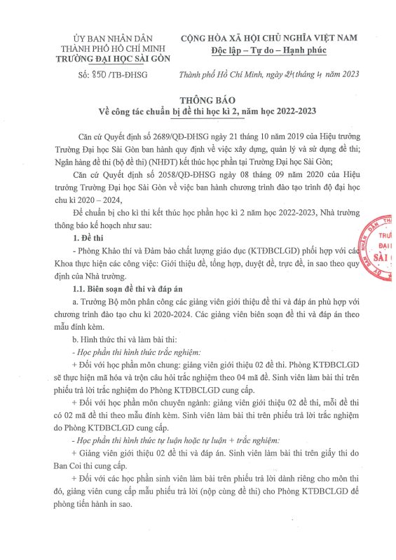 Khoa Giáo dục – Trường Đại học Sài Gòn
