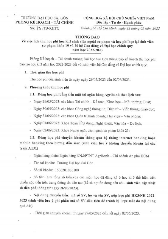 Khoa Giáo dục – Trường Đại học Sài Gòn