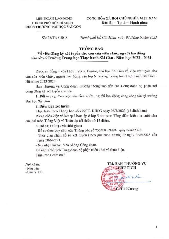 Khoa Giáo dục – Trường Đại học Sài Gòn