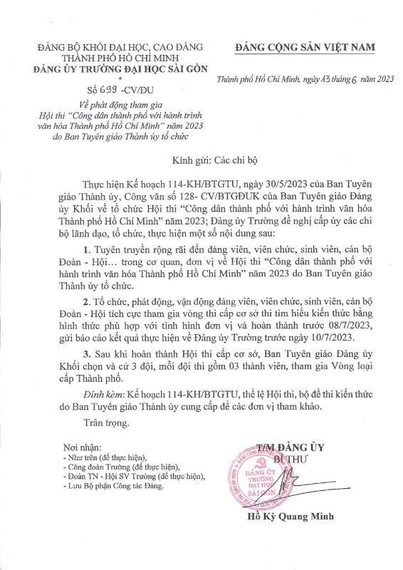 Khoa Giáo dục – Trường Đại học Sài Gòn