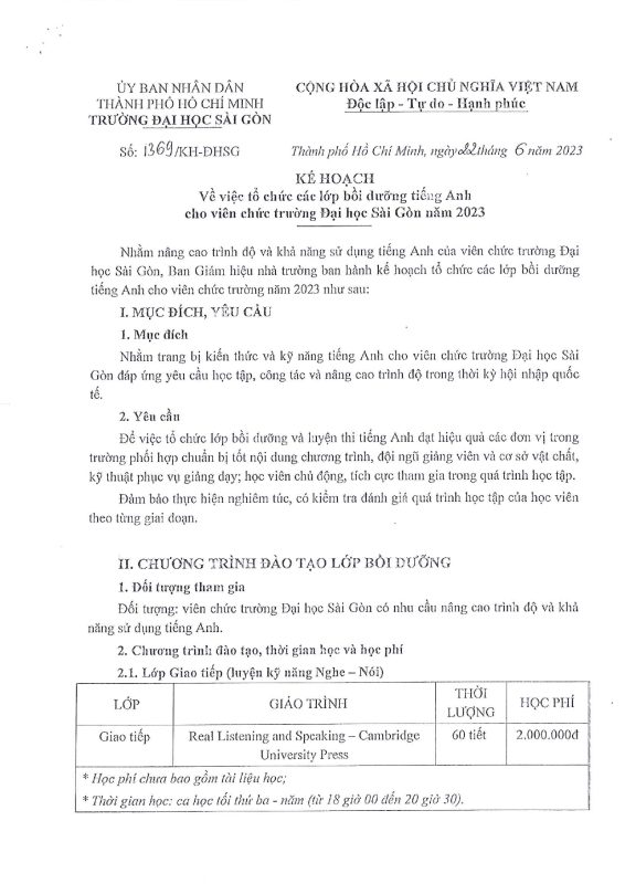 Khoa Giáo dục – Trường Đại học Sài Gòn