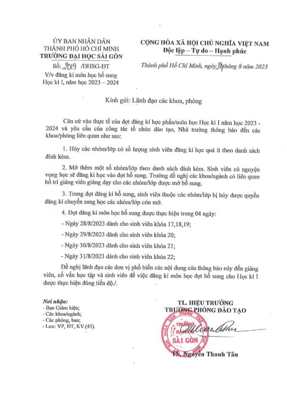 Khoa Giáo dục – Trường Đại học Sài Gòn